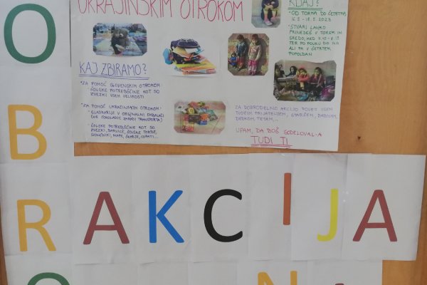 Dobrodelna akcija za slovenske in ukrajinske otroke na O&Scaron; Rodica iz Domžal ob podpori Minicityja‬‬‬